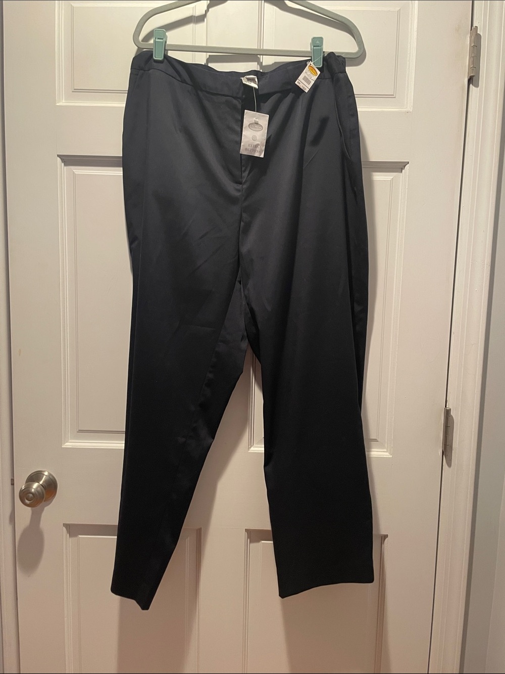 Talbots Womens Plus Size Navy Blue  Stretch Dress Trousers